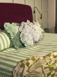 TBCo Stripe 200 Thread Count Cotton Duvet Cover Set, Mint - thumbnail 6