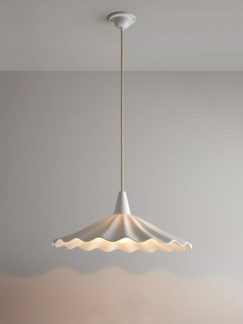 Original BTC Christie Bone China Pendant Ceiling Light, 47cm, Natural - image 1