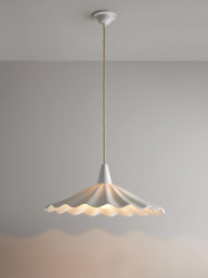 Original BTC Christie Bone China Pendant Ceiling Light, 47cm, Natural - thumbnail 1