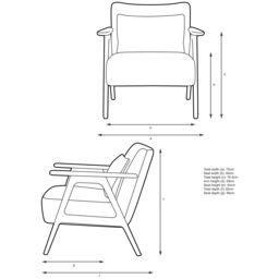 John Lewis Hendricks Leather Armchair, Dark Wood Frame - thumbnail 2