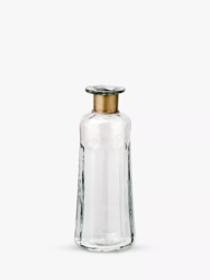 Nkuku Chara Decorative Glass Bottle Vase, Clear - thumbnail 3