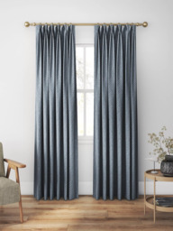 Clarke & Clarke Trelica Made to Measure Curtains & Roman Blind, Denim - thumbnail 5
