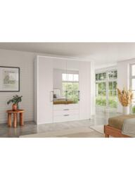 John Lewis Osaka 2m Bi-Fold Wardrobe with 2 Glass Doors, 2 Mirrored Doors & 3 Glass Drawers - thumbnail 3