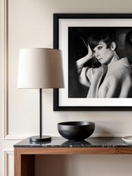 Brookpace Lascelles 'Audrey Hepburn Pose' Framed Photographic Print, 46 x 46cm, Black/White - thumbnail 2