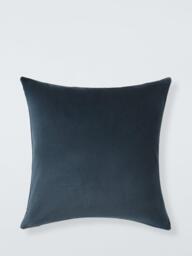 John Lewis Cotton Velvet Cushion - thumbnail 1