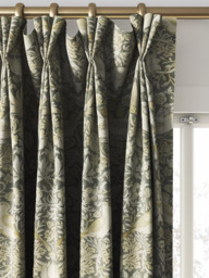 William Morris At Home Strawberry Thief Velvet Made to Measure Curtains or Roman Blind, Flint - thumbnail 6