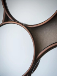 Gallery Direct Cerchio Circles Wall Mirror, 121 x 58.5cm, Copper - thumbnail 6
