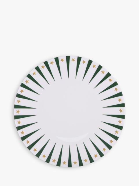 Alessi Delight Christmas Panettone Porcelain Serving Plate, 30cm, White/Green - image 1
