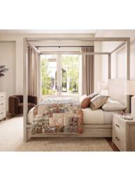 Pottery Barn Valentina Rosewood Patchwork Quilted Bedspread - thumbnail 4