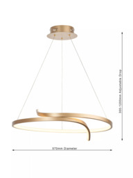 Bay Lighting Swirl LED Ceiling Light - thumbnail 5