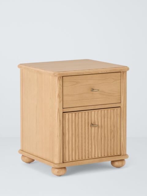 John Lewis Reed 2 Drawer Bedside Table, Ash - image 1