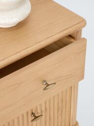 John Lewis Reed 2 Drawer Bedside Table, Ash - thumbnail 3