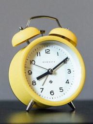 Newgate Clocks Charlie Twin Bell Echo Silent Sweep Analogue Alarm Clock - thumbnail 4