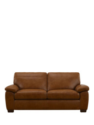 John Lewis Camden Large 3 Seater Leather Sofa, Dark Leg - thumbnail 5