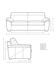 John Lewis Camden Large 3 Seater Leather Sofa, Dark Leg - thumbnail 2