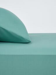 John Lewis Pure Cotton Percale Fitted Sheet - thumbnail 1