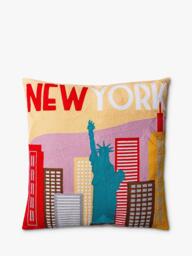 The Pillow Drop New York Cushion, Multi - thumbnail 1