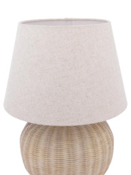 Laura Ashley Fernhill Large Rattan Table Lamp, Natural - thumbnail 4