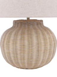 Laura Ashley Fernhill Large Rattan Table Lamp, Natural - thumbnail 5