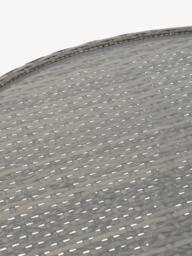 John Lewis Alora Woven Rattan 4-Seater Round Garden Dining Table & Chairs Set, Grey - thumbnail 4