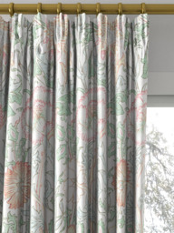 Morris & Co. Pink and Rose Made to Measure Curtains or Roman Blind, Eggshell/Rose - thumbnail 2