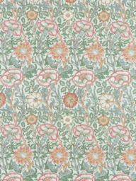 Morris & Co. Pink and Rose Made to Measure Curtains or Roman Blind, Eggshell/Rose
