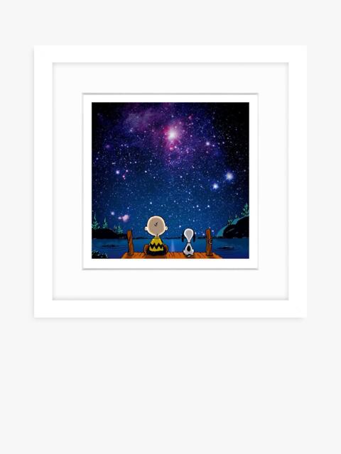 John Lewis Peanuts 'Snoopy & Charlie Stargazing' Framed Print, 22 x 22cm - image 1