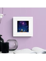 John Lewis Peanuts 'Snoopy & Charlie Stargazing' Framed Print, 22 x 22cm - thumbnail 2