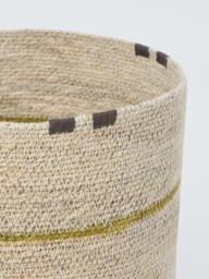 John Lewis Seagrass Stripe Basket, Medium, Natural - thumbnail 2