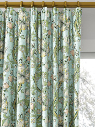 Clarke & Clarke Golden Lily Made to Measure Curtains or Roman Blind, Apple/Blush - thumbnail 2