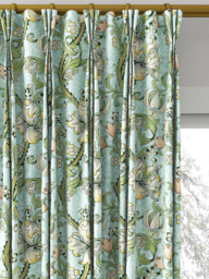 Clarke & Clarke Golden Lily Made to Measure Curtains or Roman Blind, Apple/Blush - thumbnail 6
