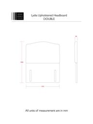 John Lewis Lydia Full Depth Upholstered Headboard, Double - thumbnail 4