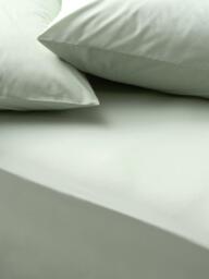 John Lewis Egyptian Cotton Percale Easy Care 260 Thread Count Deep Fitted Sheet - thumbnail 1