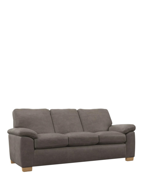 John Lewis Camden Grand 4 Seater Leather Sofa, Light Leg - image 1