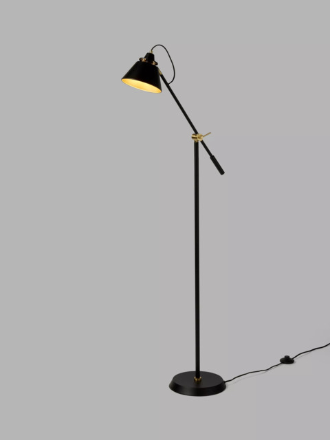 John Lewis Bureau Floor Lamp, Matt Black - image 1