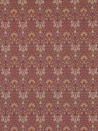 Morris & Co. Snakeshead Made to Measure Curtains or Roman Blind, Claret/Gold