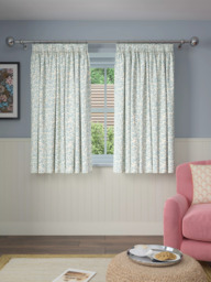 John Lewis Eloise Print Pair Blackout Lined Pencil Pleat Curtains - thumbnail 4