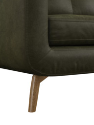 John Lewis Barbican RHF Chaise Leather Sofa, Light Leg - thumbnail 6
