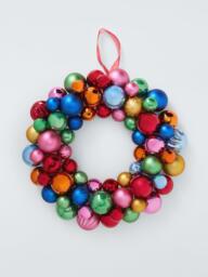 John Lewis Bauble Wreath, Multi, Dia.40cm - thumbnail 1