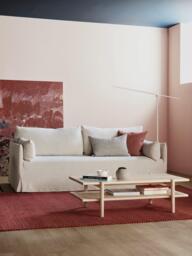 The Conran Shop Nicholson Loose Cover 3 Seater Sofa, Flax Linen - thumbnail 2