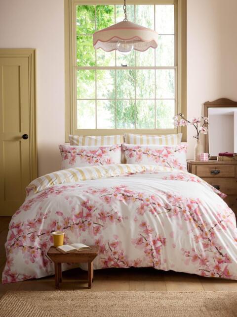 bluebellgray Cherry Blossom Reversible Duvet Cover Set - image 1