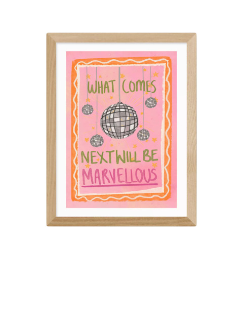 EAST END PRINTS Illustrated By Weezy 'What Comes Next Will Be Marvellous' Framed Print
