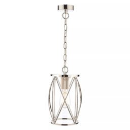 Laura Ashley Beckworth Glass Ceiling Light, Polished Nickel - thumbnail 3