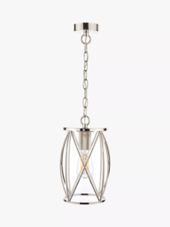 Laura Ashley Beckworth Glass Ceiling Light, Polished Nickel - thumbnail 4