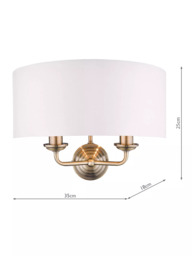 Laura Ashley Sorrento Double Wall Light - thumbnail 5