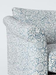 John Lewis Sloane Large 3 Seater Sofa, Dark Leg, Hidcote Blue - thumbnail 5