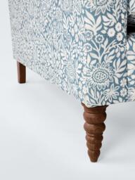 John Lewis Sloane Large 3 Seater Sofa, Dark Leg, Hidcote Blue - thumbnail 6