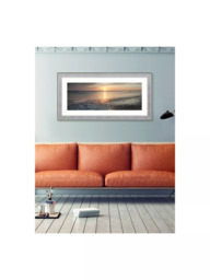 John Lewis Mike Shepherd 'Ebb & Flow' Embellished Framed Print & Mount, 55 x 110cm, Orange/Multi - thumbnail 4