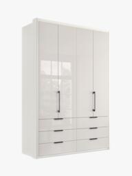 John Lewis Osaka 1.5m Bi-Fold Wardrobe with 4 Glass Doors & 6 Glass Drawers - thumbnail 1