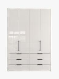 John Lewis Osaka 1.5m Bi-Fold Wardrobe with 4 Glass Doors & 6 Glass Drawers - thumbnail 4